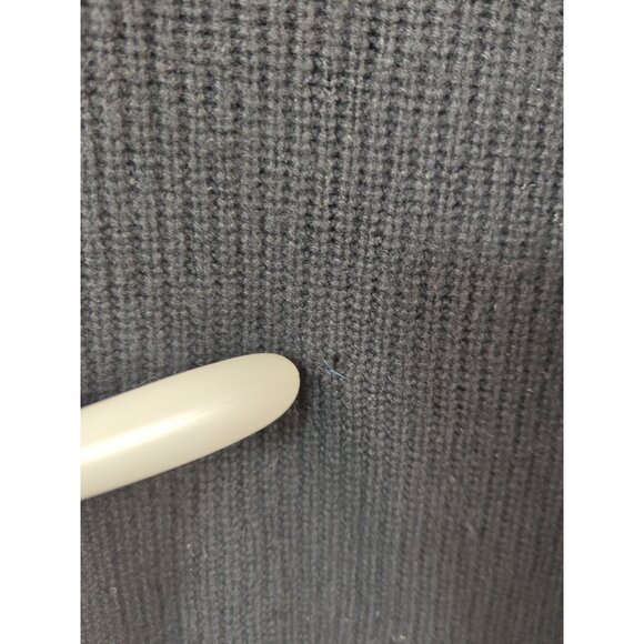 Neiman Marcus Women Black Cashmere Long Slv Slipover Sweater Side Laceup  READ - Picture 3 of 8